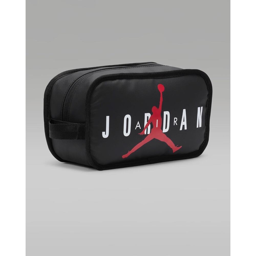 Jordan Travel Dopp Kit Toiletry Bag Black Red Jumpman Logo NWT 9A0473 - Picture 3 of 16